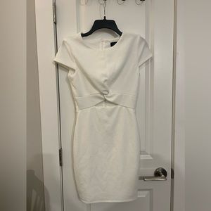 White fitted dress size 9/10